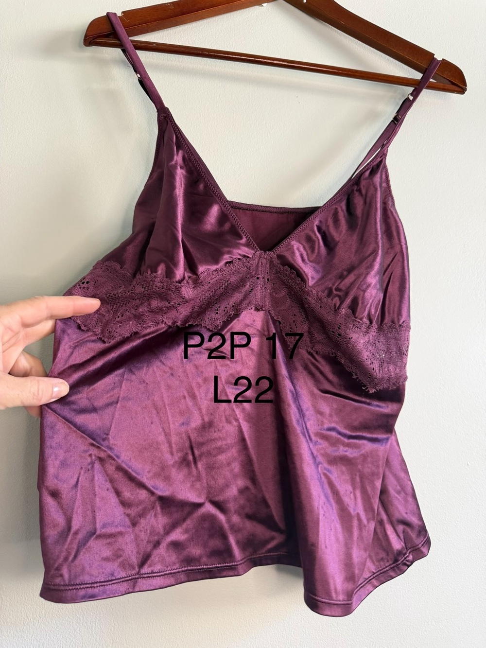 OVintage Plum Satin Lace Camisole | Y2K Romantic Lingerie Top